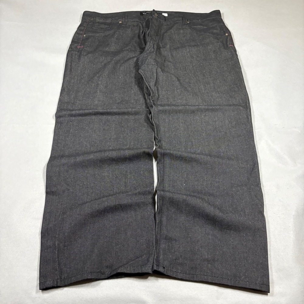 Rocawear Mens Original Fit Jeans W50 Black Indigo Wide Leg Streetwear Y2K Denim